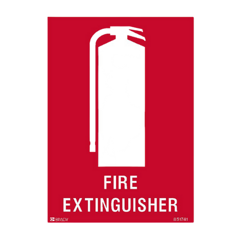 Sign Fire Extinguisher 300mmx225mm Poly