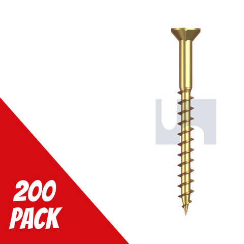 Chipboard Csk Screw 8G x 51mm ZYP Pk200