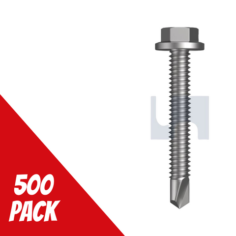 SDM Flange Hex Screw 14gx45mm CL4 Pk500