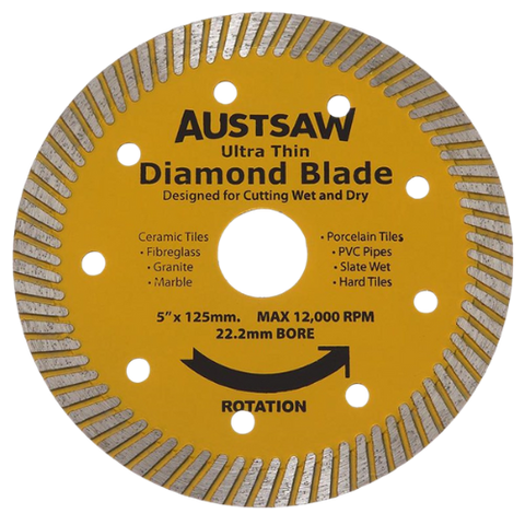 125mm Diamond Blade Ultra Thin 22.2