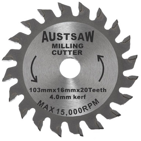 Austsaw Milling Blade 103mm x 16 x 20T
