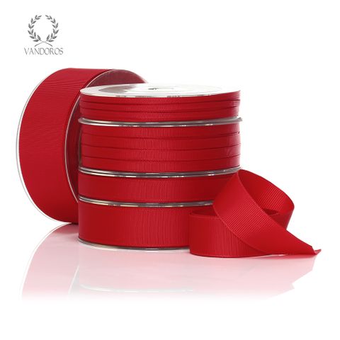 MONO GROSGRAIN SPICE RED