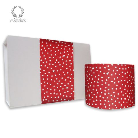 SKINNY WRAP STARRY NIGHT RED/WHITE UNCOATED 80gsm