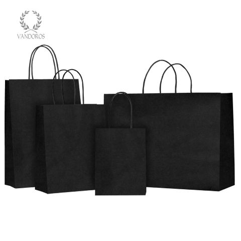 TWISTED HANDLE BAG BLACK