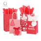 TWISTED HANDLE BAG CANDY RED
