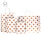 TWISTED HANDLE BAG PEARLS QUARTZ/COPPER