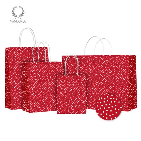 TWISTED HANDLE BAG STARRY NIGHT RED/WHITE