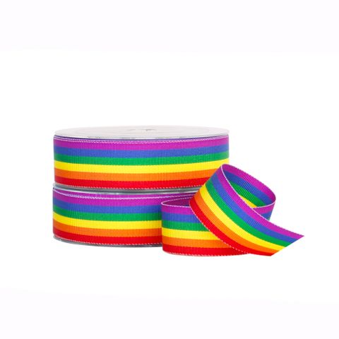 PRIDE GROSGRAIN RAINBOW