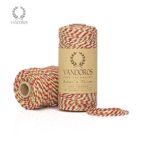 BAKER'S TWINE GREEN/RED/WHITE