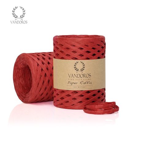 FSC PAPER RAFFIA RED