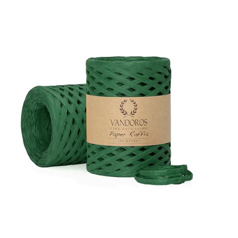 FSC PAPER RAFFIA DARK GREEN