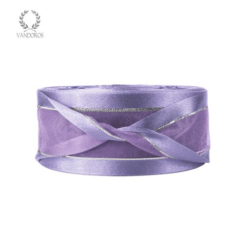 AN082-B001 LAVENDER SATIN FINE SILVER