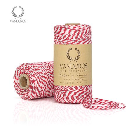 BAKER'S TWINE RED/WHITE