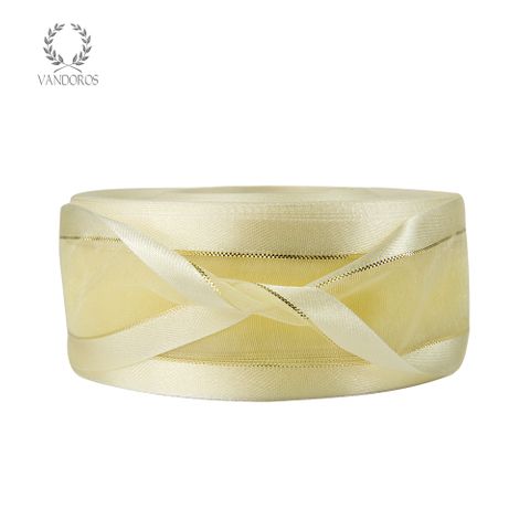 AN056-A108 IVORY SATIN FINE GOLD