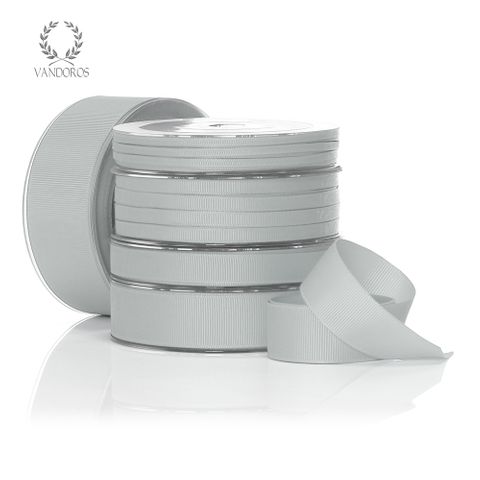 MONO GROSGRAIN SILVER GREY