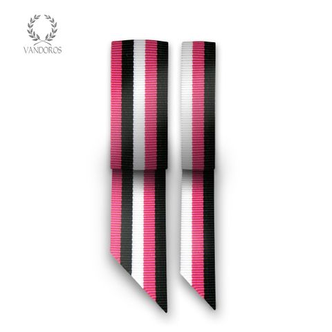 LIQUORICE GROSGRAIN RASPBERRY SWIRL