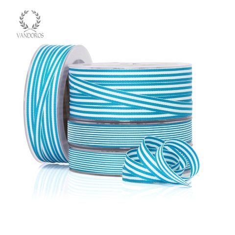 CANDY GROSGRAIN MARINE/WHITE