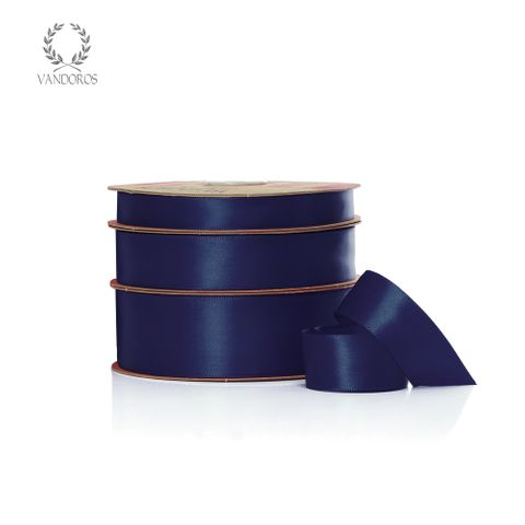 SINGLE FACED SATIN NAVY