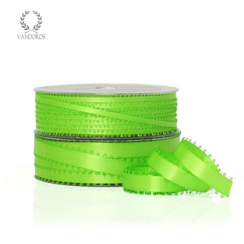 PICOT SATIN LIME