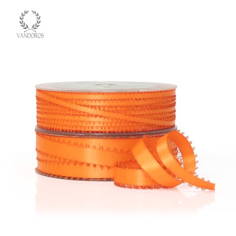 PICOT SATIN ORANGE