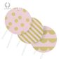 PARTY GIFT TAG CAMEO PINK/GOLD PACK OF 6