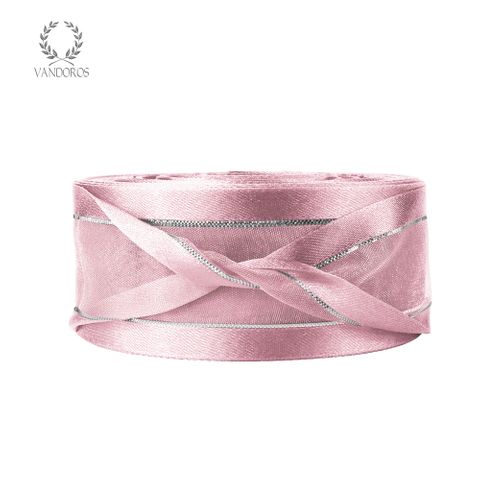 AN082-B005 LT.PINK SATIN FINE SILVER