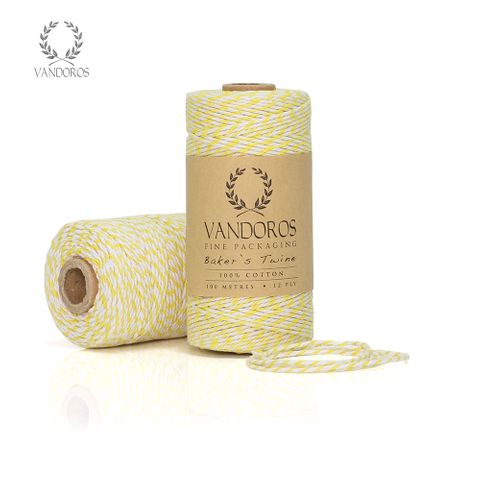 BAKER'S TWINE YELLOW/WHITE