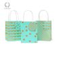 PARTY BAG & TAG TURQUOISE/GOLD PACK/3