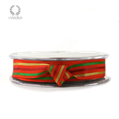 HOLLY GROSGRAIN STRIPE RED/GREEN