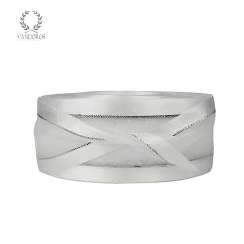 AN082-A030 WHITE SATIN FINE SILVER