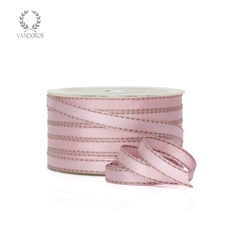 JULIE GROSGRAIN STITCH PINK/LATTE