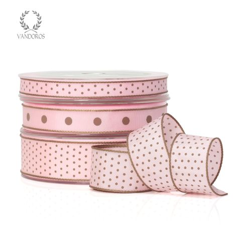 LADYBIRD PINK/LATTE DOTS