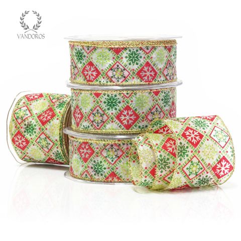 YAK02-G003 WINTERLAND RED/GREEN - WIRE EDGE