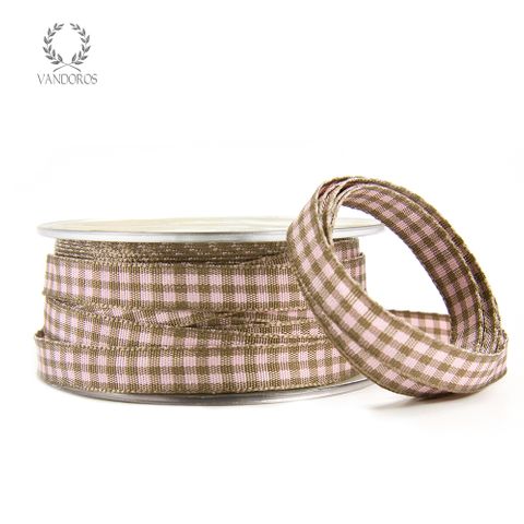 EMILY GINGHAM PINK/LATTE