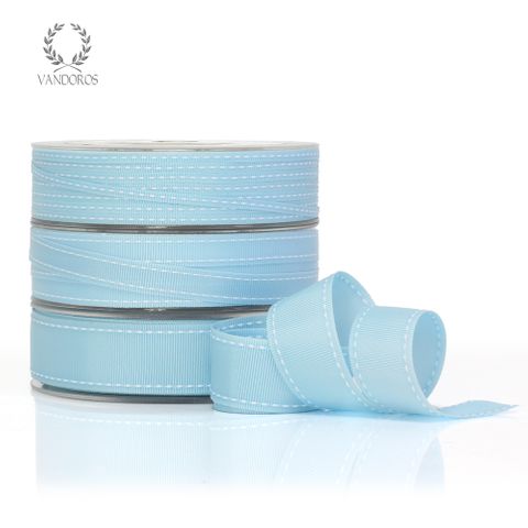 GROSGRAIN STITCH BLUE/WHITE