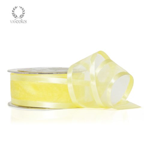 SATIN EDGE ORGANZA LEMON