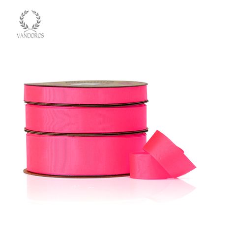 HOT GROSGRAIN NEON PINK