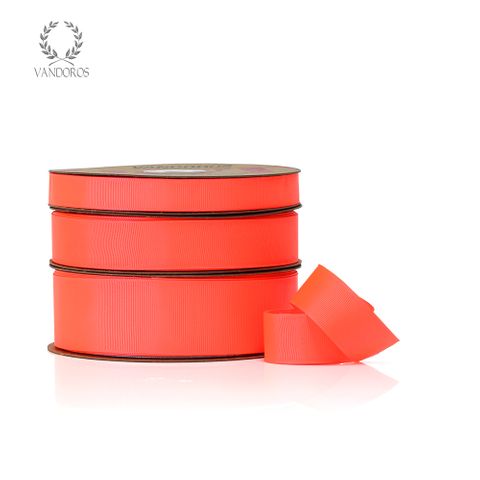 HOT GROSGRAIN NEON RED