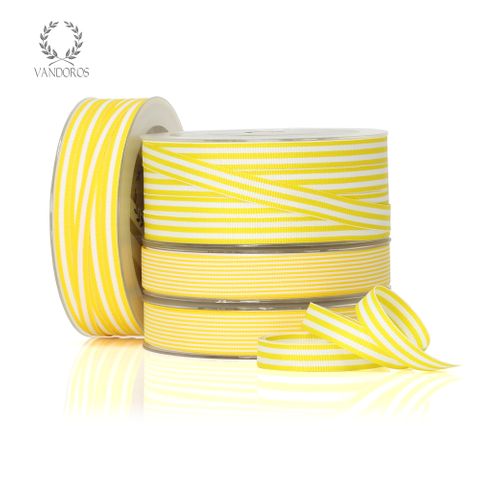 CANDY GROSGRAIN YELLOW/WHITE