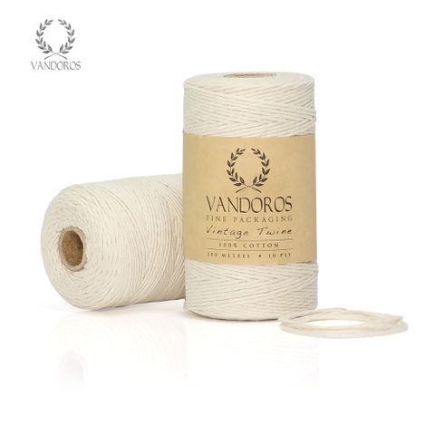 SINGLE COLOUR 10 PLY VINTAGE TWINE CREAM