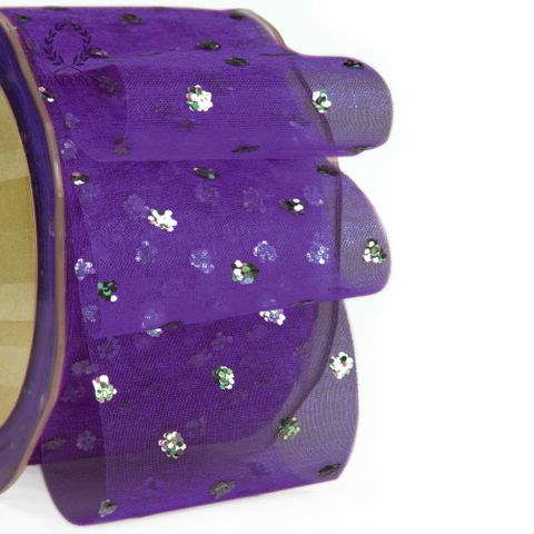 GLITTER ORGANZA PURPLE