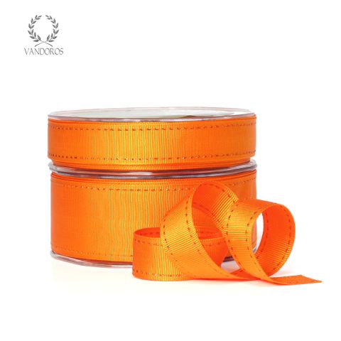 JOLLY GROSGRAIN METALLIC STITCH ORANGE/ORANGE