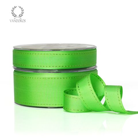 JOLLY GROSGRAIN METALLIC STITCH LIME/LIME