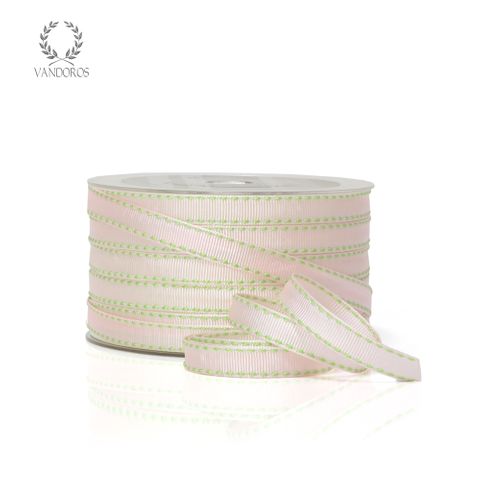 JULIE GROSGRAIN STITCH PINK/APPLE