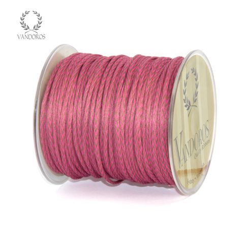 PLAITED COLOUR STRING FUCHSIA/LATTE