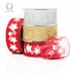 SHEER GLITTER STARS RED/SILVER