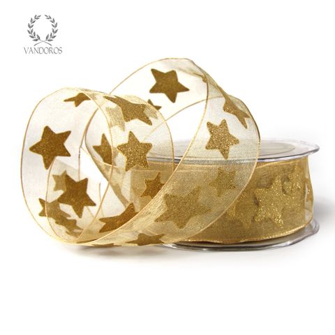 SHEER GLITTER STARS GOLD/GOLD