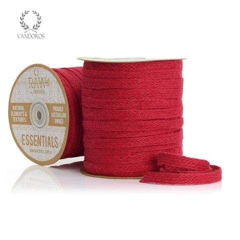BRAIDED JUTE SPICE RED