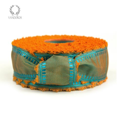 AY034-A015 BOLLYWOOD BLUE/SAFFRON