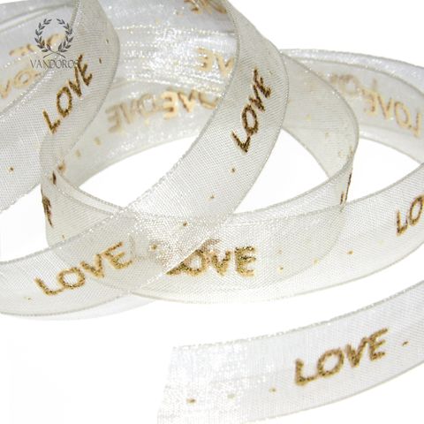 LOVE SHEER GLITTER IVORY/GOLD